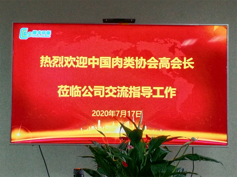 热烈欢迎中国肉类协会高会长莅临首页-尊龙网站环保考察指导工作